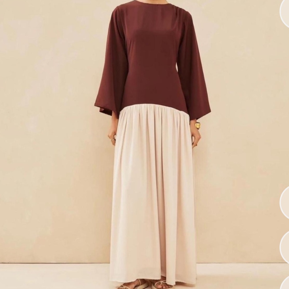 Drop waist maxi dress